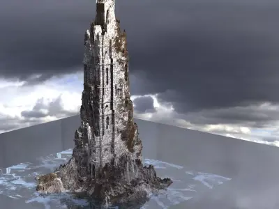 Frozen Christmas Tower  3D model