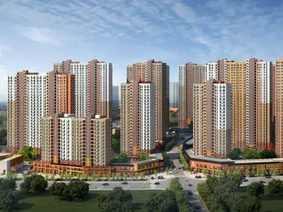 3Dmax fashion city commercial square building 340 3D model