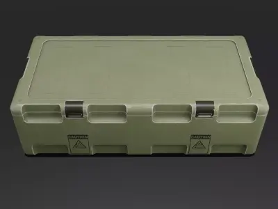 Sci-Fi military crate  3D model