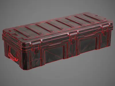 Storage Box Low-poly 3D model