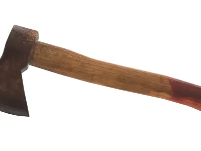 Low Poly Old Axe PBR-model Low-poly 3D model