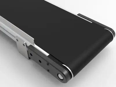 Table Top Belt Conveyor Low-poly 3D model