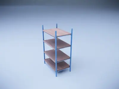 Rack for work Low-poly 3D model