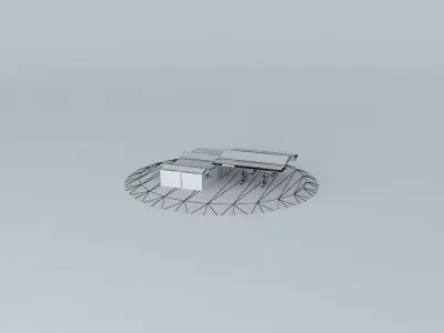 Fuel Retail station Free 3D model
