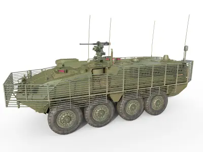 M1130 CV Stryker Low-poly 3D model