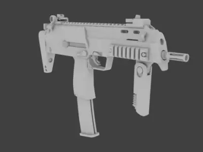 Uzi 3d Model gun Free 3D model