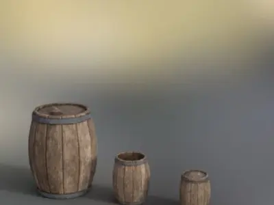 Barrel pack 3D model