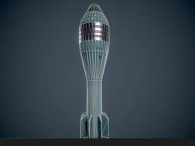 German 8cm Wgr38 mortar round Low-poly 3D model