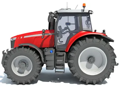 Farm Tractor 3D model buy
