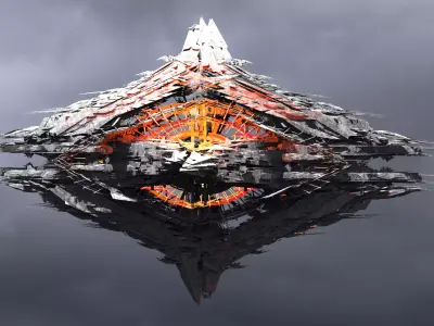Cyberpunk Crystal star 3 3D model