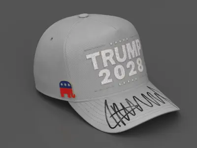 Trump 2028 Campaign Cap 3D model