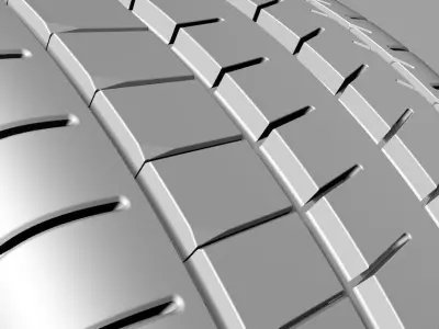 Realistic Car Tire - Michelin Sport Cup 2 3D model