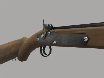 Thaipradit-musket Low-poly 3D model