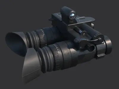 AN-PVS-23  Night vision goggles Low-poly 3D model