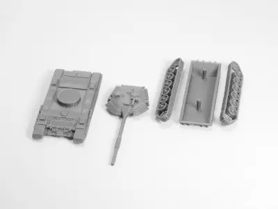 T90 Tank Model Kit Free 3D print model