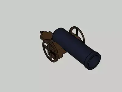 heavy weapon and gun 3D model