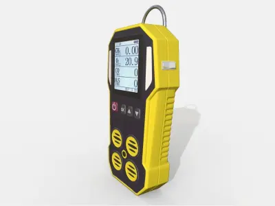 Gas Detector Low-poly 3D model buy