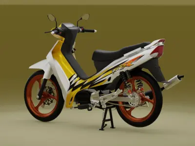 2000 - Yamaha F1Z R Yellow Millenium 3D model