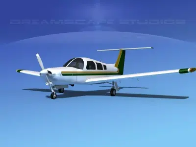 Piper Turbo Arrow III 3D model 12