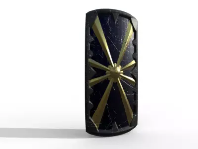 great shield Low-poly 3D model