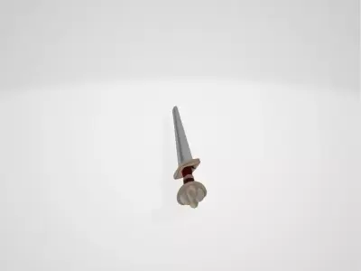 Viking Sword Low-poly 3D model 2