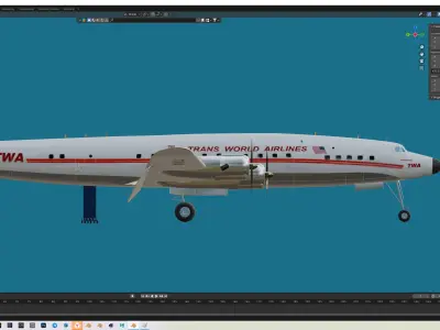 Lockheed Constellation Free 3D model