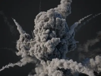 VDB Animated Explosion Pack vol1 Part3