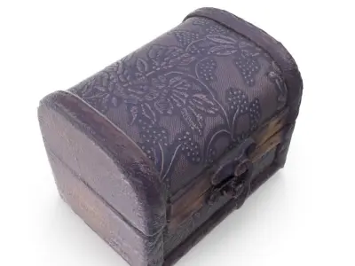 Small Chest 04 - Low and High Poly versions Low-poly 3D model