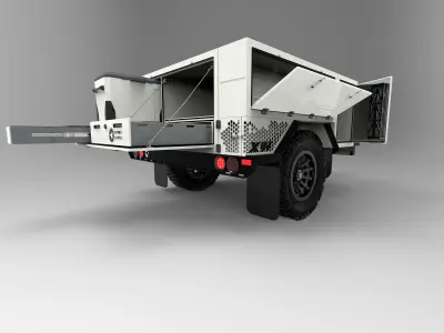 Off Road Trailer 3D model