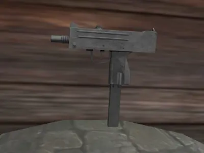 GUN MAC 10 Low-poly 3D model