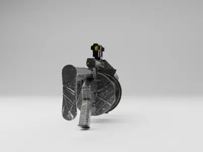 M32 Grenade Launcher Low-poly 3D model