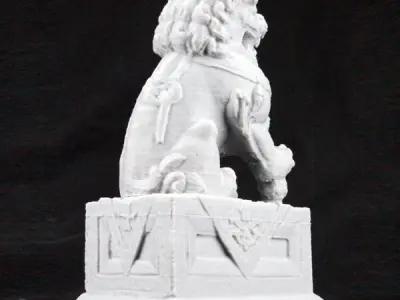 Stone Guardian Lions of the Forbidden City 3D model