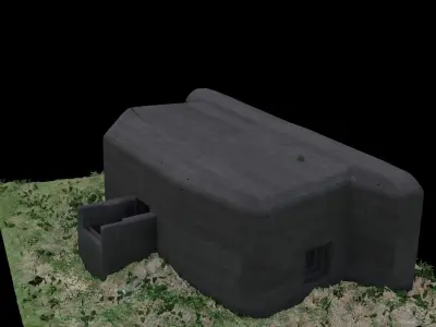 WWI Bunker Free 3D model