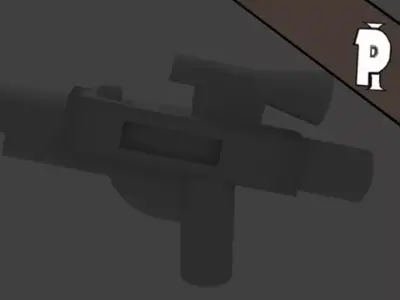 Lego rifle Free 3D model