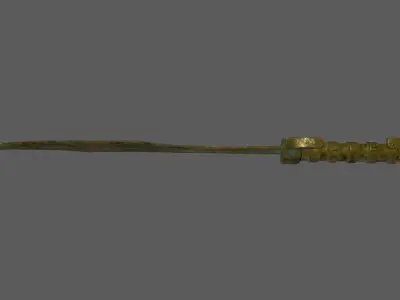 sword rusty Low-poly 3D model
