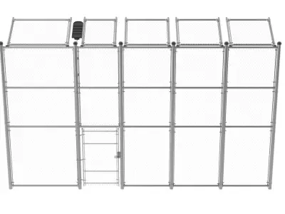 Chain Link Fence 3D model shop