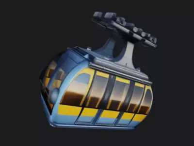 Cable Car 3D Model 3D model