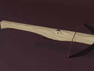 Medieval crossbow Low-poly 3D model buy