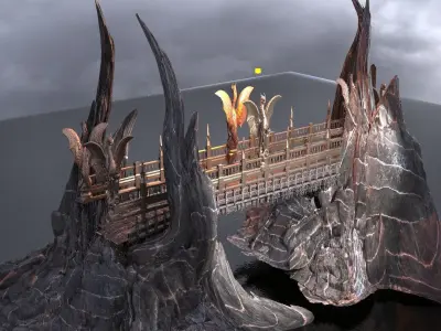 Hades Drake bridge 1  3D model