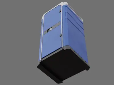 Portable Toilet 2A Low-poly 3D model