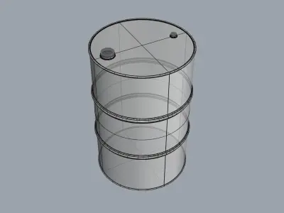 Oil Barrel 3D model purchase