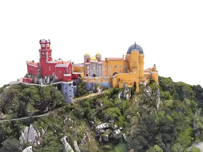 The Pena Palace Low-poly 3D model