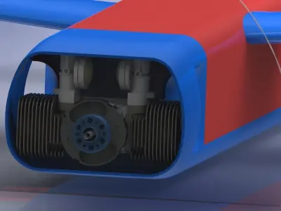 Limbach L 275E - 15 kW 20hp air cooled 2-cylinder engine Free 3D model