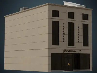 Building 20 Low-poly 3D model