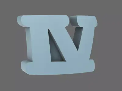 Space Knights V10R Standard Roman Numeral 04 Shoulder Symbols 3D print model