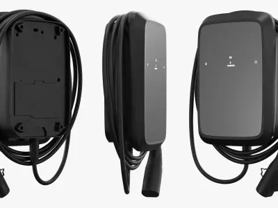 Electric Vehicle Wall Charger 3D model