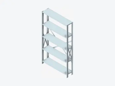 Shelving - Open - Locka - Durable Extra Low-poly 3D model