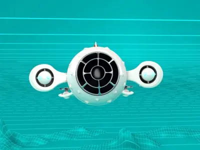 Globe Ship Submarine 3D model