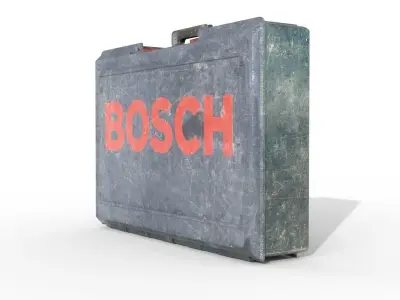 Bosch Impact Hammer Box Low-poly 3D model