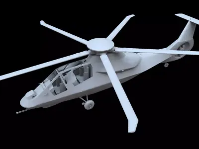 Boeing-Sikorsky RAH-66A Comanche Free low-poly 3D model